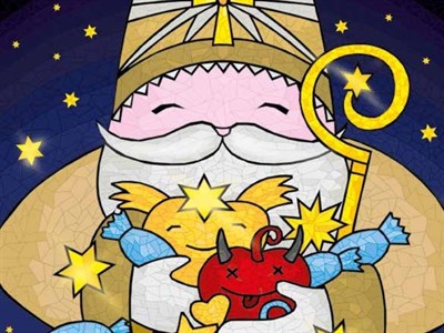 Mikuláš ve dveřích