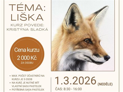 Kurz Pastelkování pro dospělé - téma LIŠKA