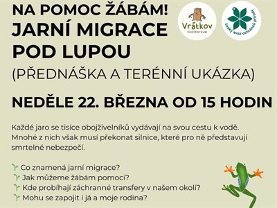 Jarní migrace pod lupou - na pomoc žábám!