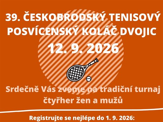 Českobrodský tenisový posvícenský koláč dvojic