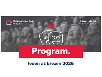 Předprodej čtvrtletí leden - březen 2026 v KD Svět