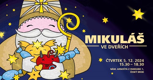 Mikuláš ve dveřích