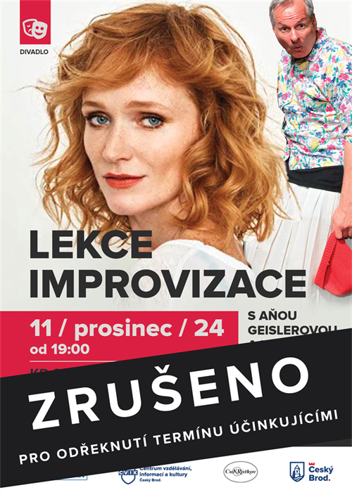 Lekce improvizace – Aňa Geislerová & Martin Zbrožek - ZRUŠENO!