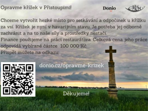 Opravme křížek v Přistoupimi