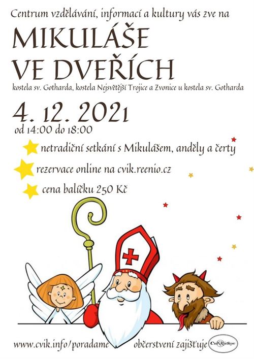 Mikuláš ve dveřích