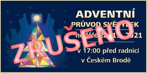 ZRUŠENO: Adventní průvod světýlek a rozsvícení vánočního stromu
